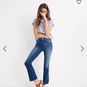 Madewell Cali Demi bootcut jeans in Marco wash